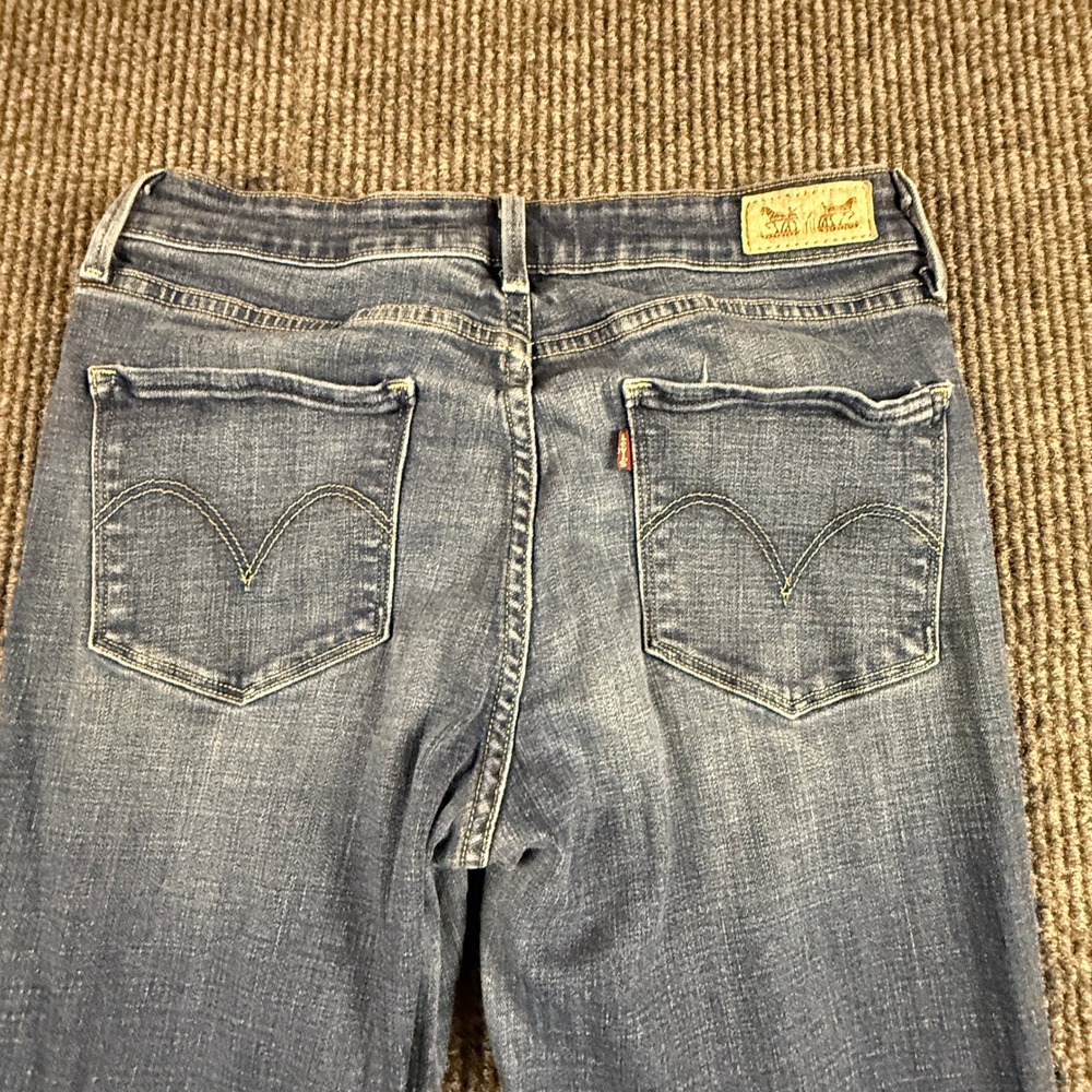 Levis Mid Rise Skinny Jeans Womens Size 10S Medium Wash Denim W30 L30 - Picture 11 of 15